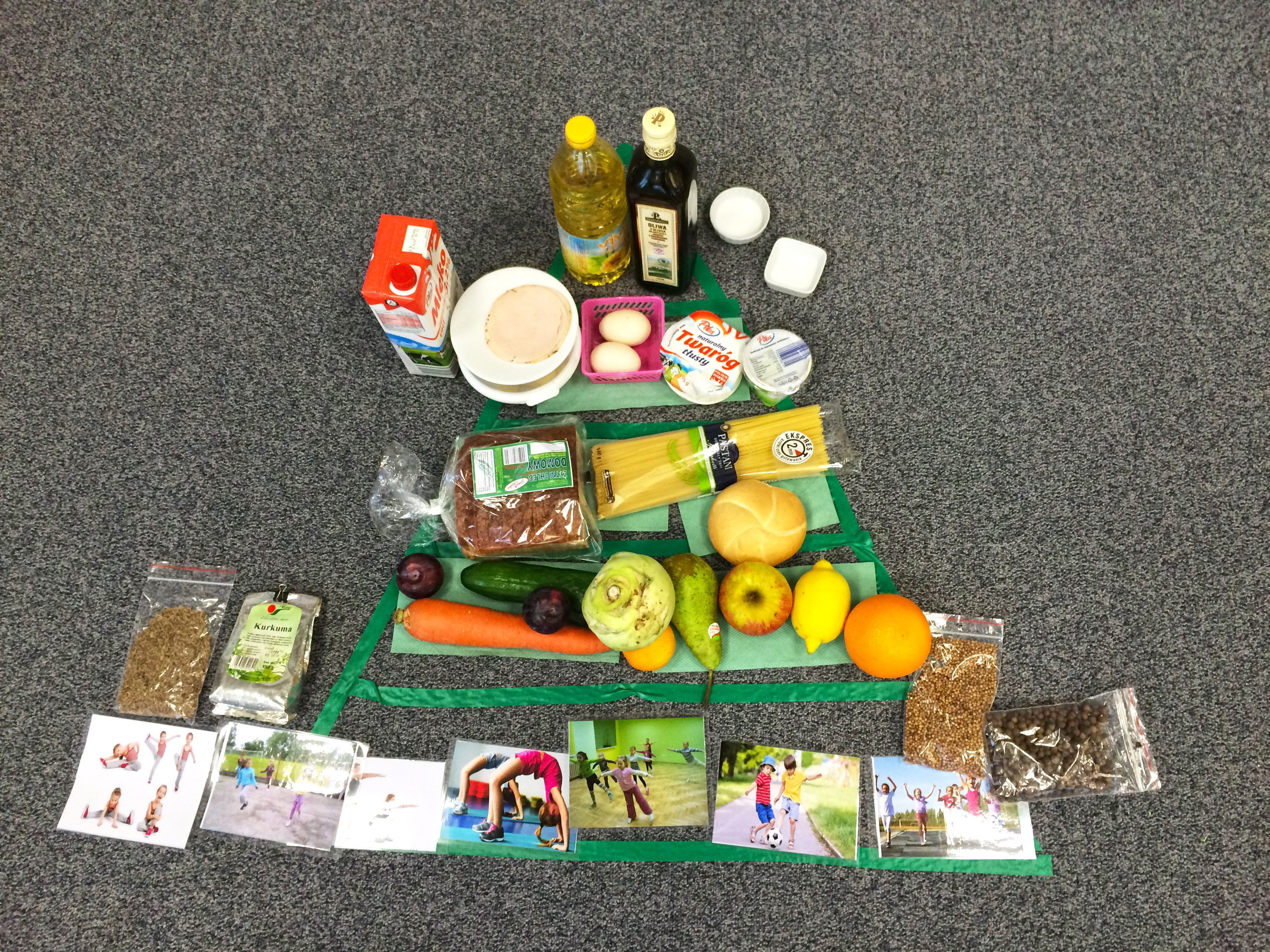 piramida żywieniowa w przedszkolu